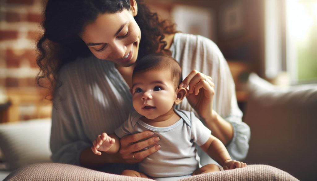 A mi bebé se le están despegando las orejas: Qué es normal