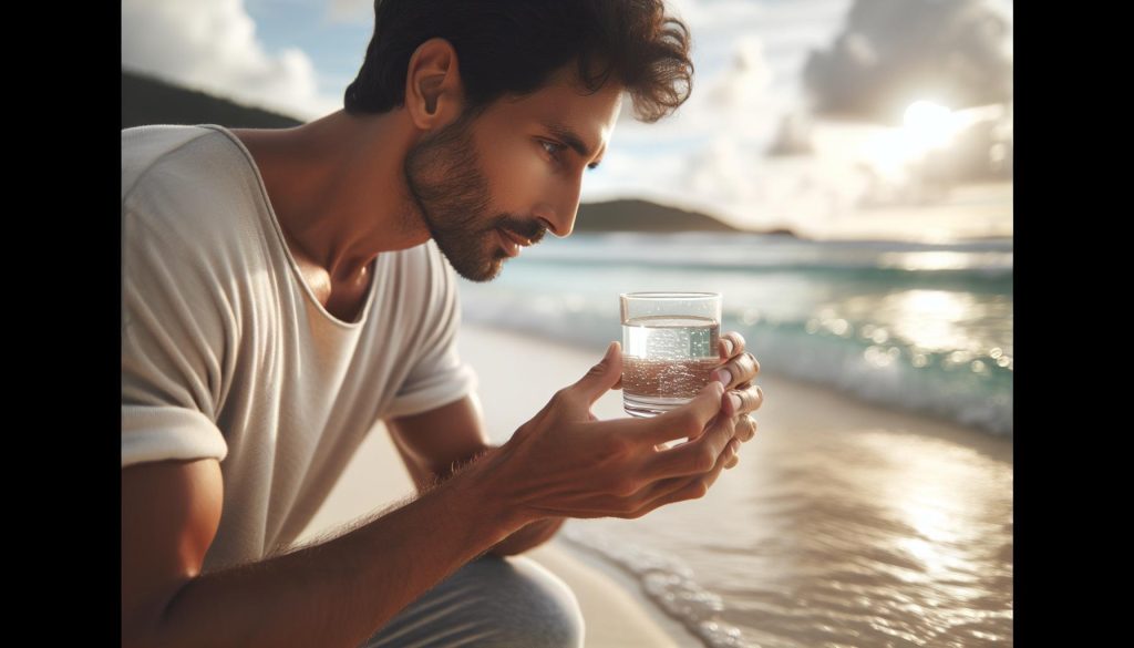 Es bueno beber agua de mar: propiedades terapéuticas﻿