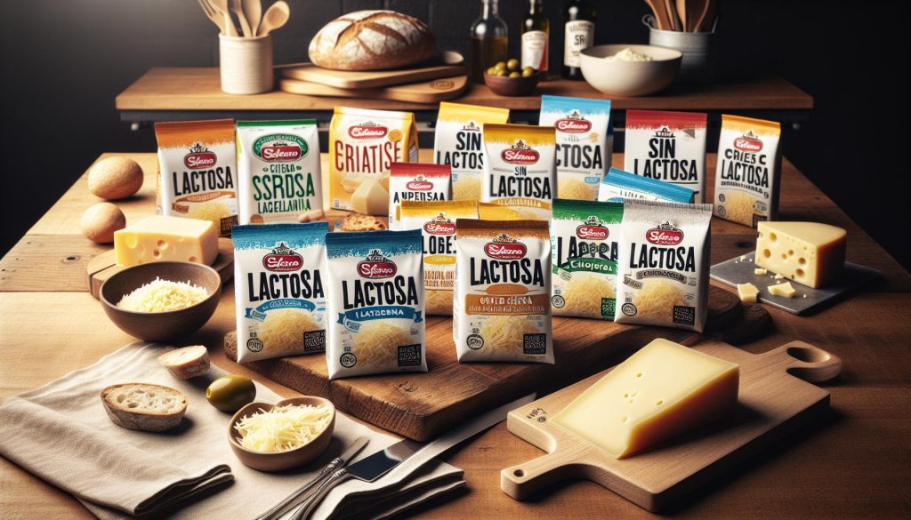 Queso rallado sin lactosa: Marcas disponibles en España