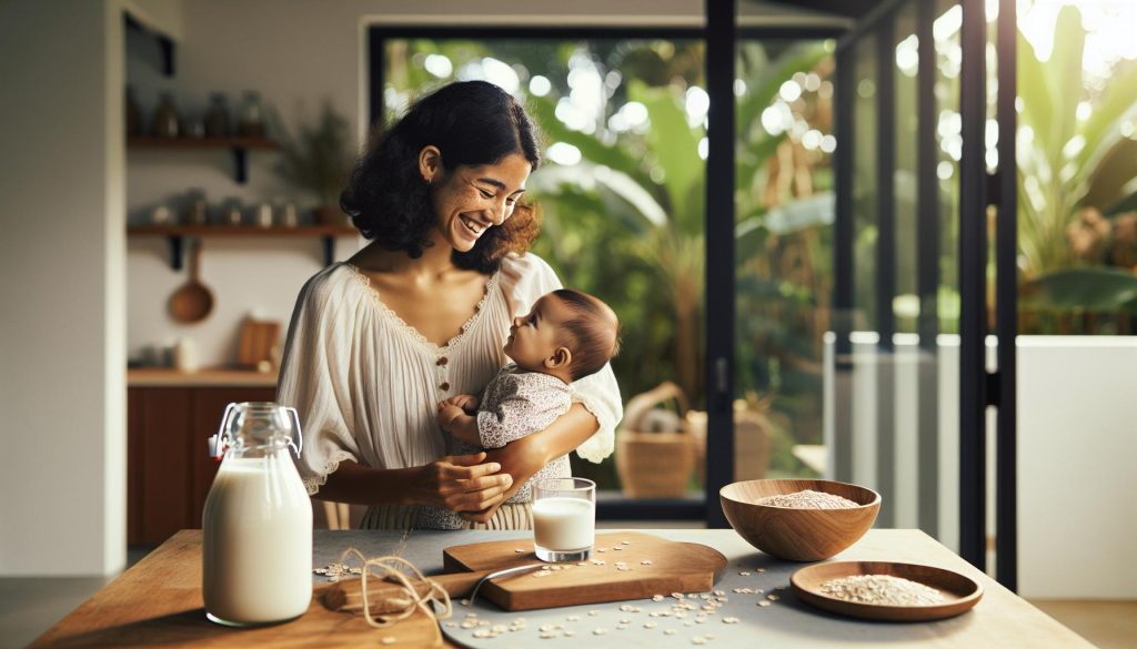 Leche de Avena Sin Azúcar: Beneficios Para Mamás y Bebés﻿
