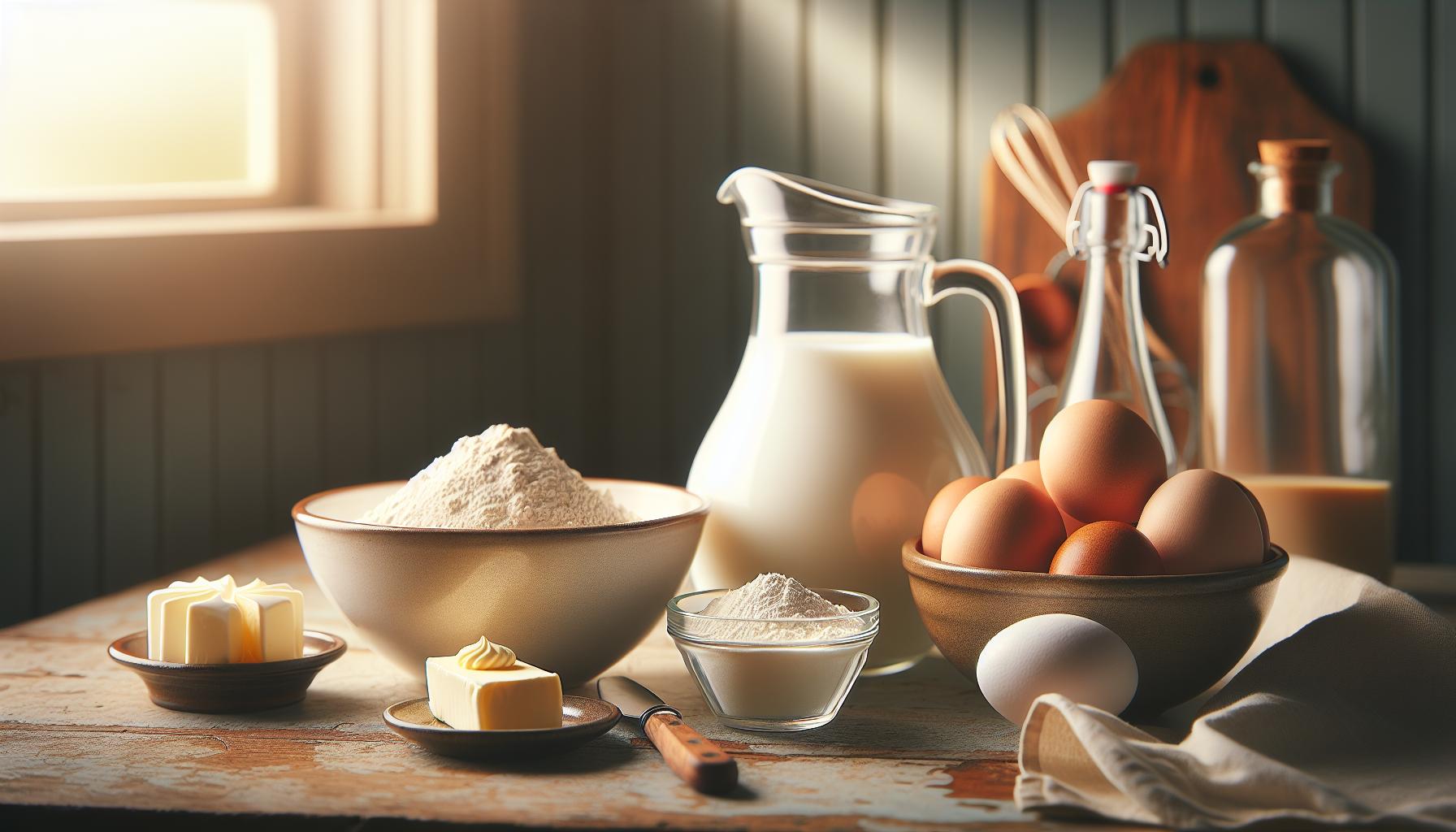 2. Ingredientes ideales para unos pancakes esponjosos y sabrosos