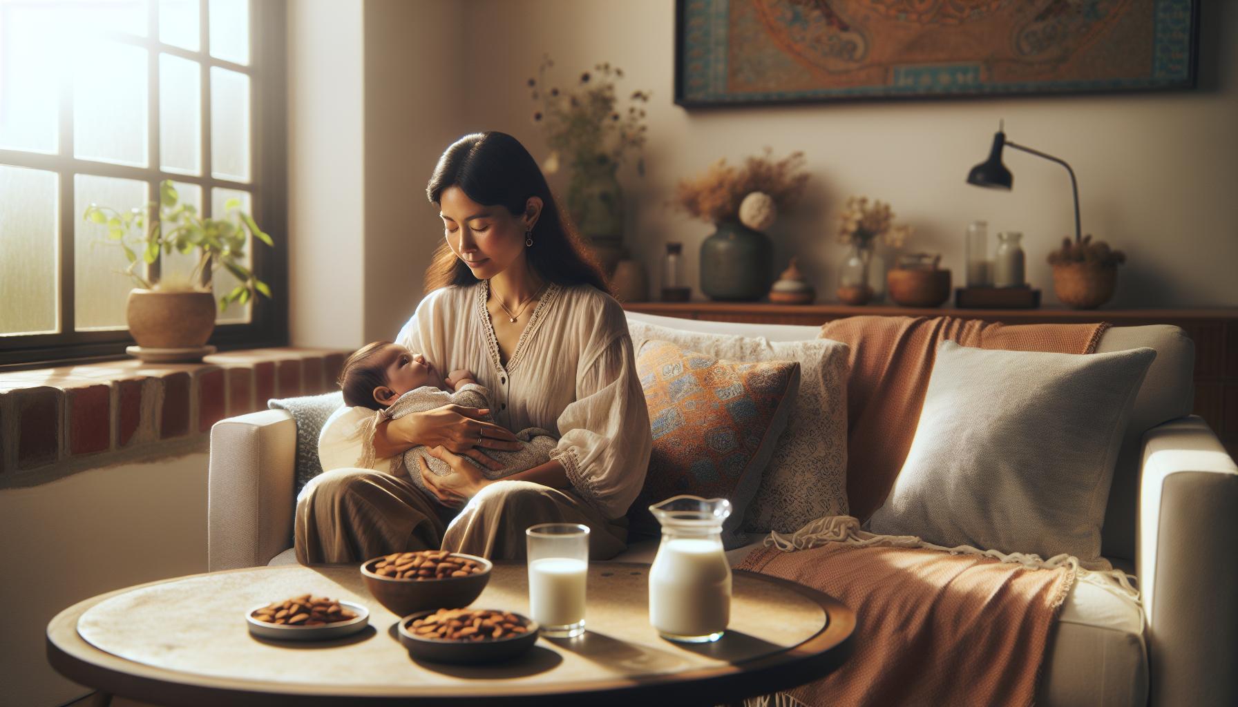 2. Beneficios Nutricionales de la Leche de Almendras Sin Azúcar en la Salud de la Madre e el Bebé
