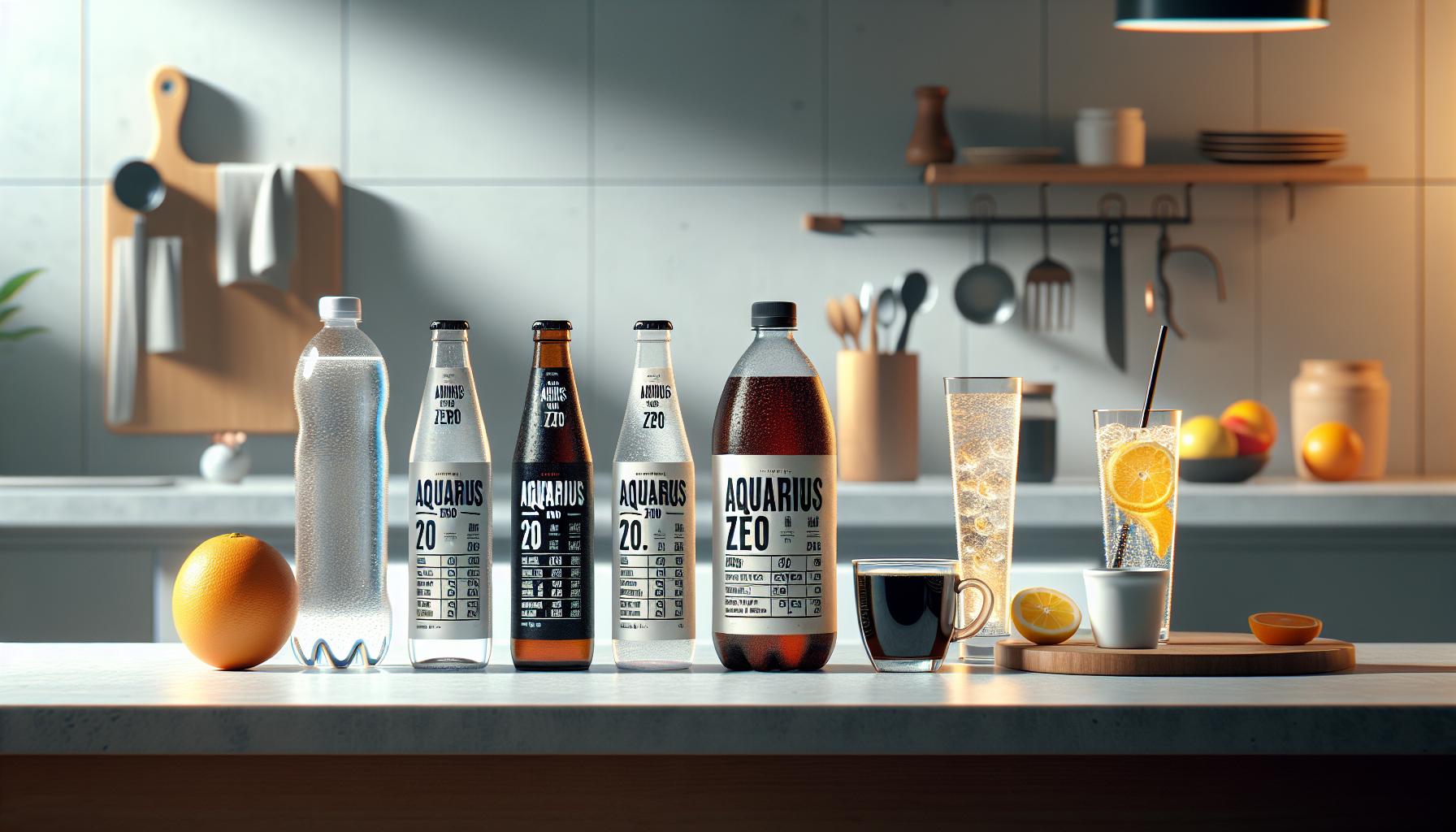 4. Comparativa nutricional: Aquarius Zero frente a otras opciones de bebidas