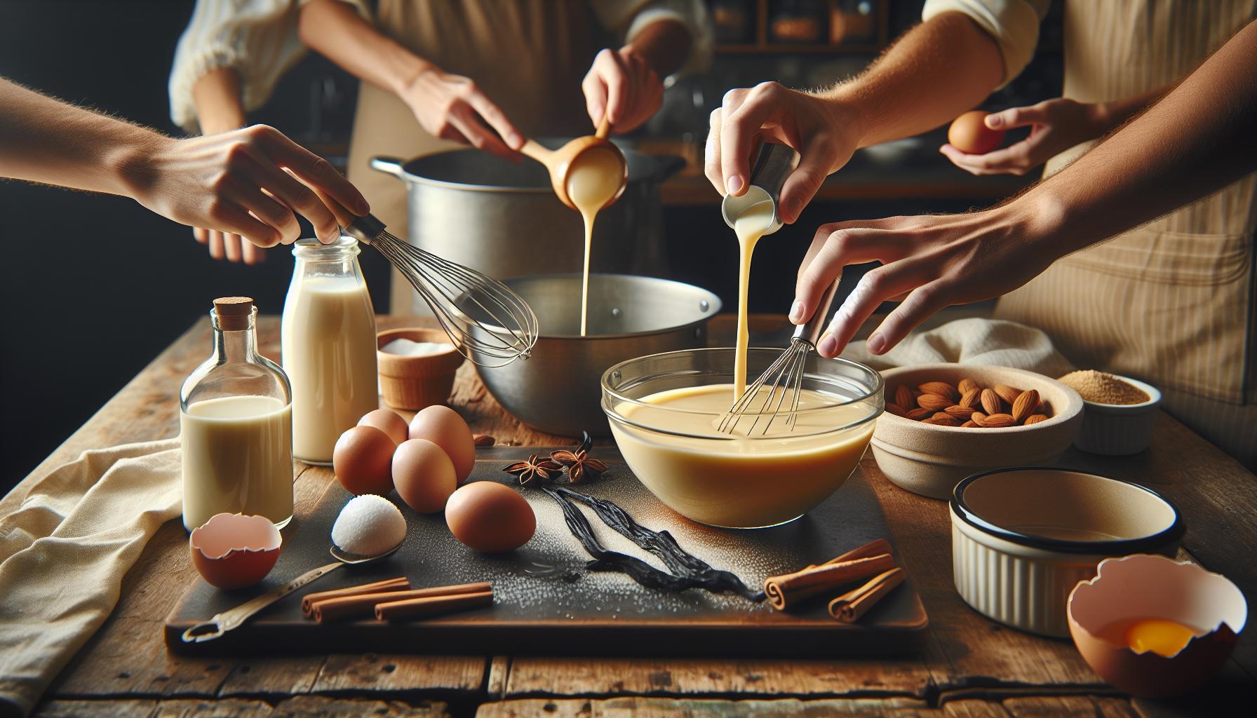 3. Receta clásica de natillas sin lactosa: Paso a paso