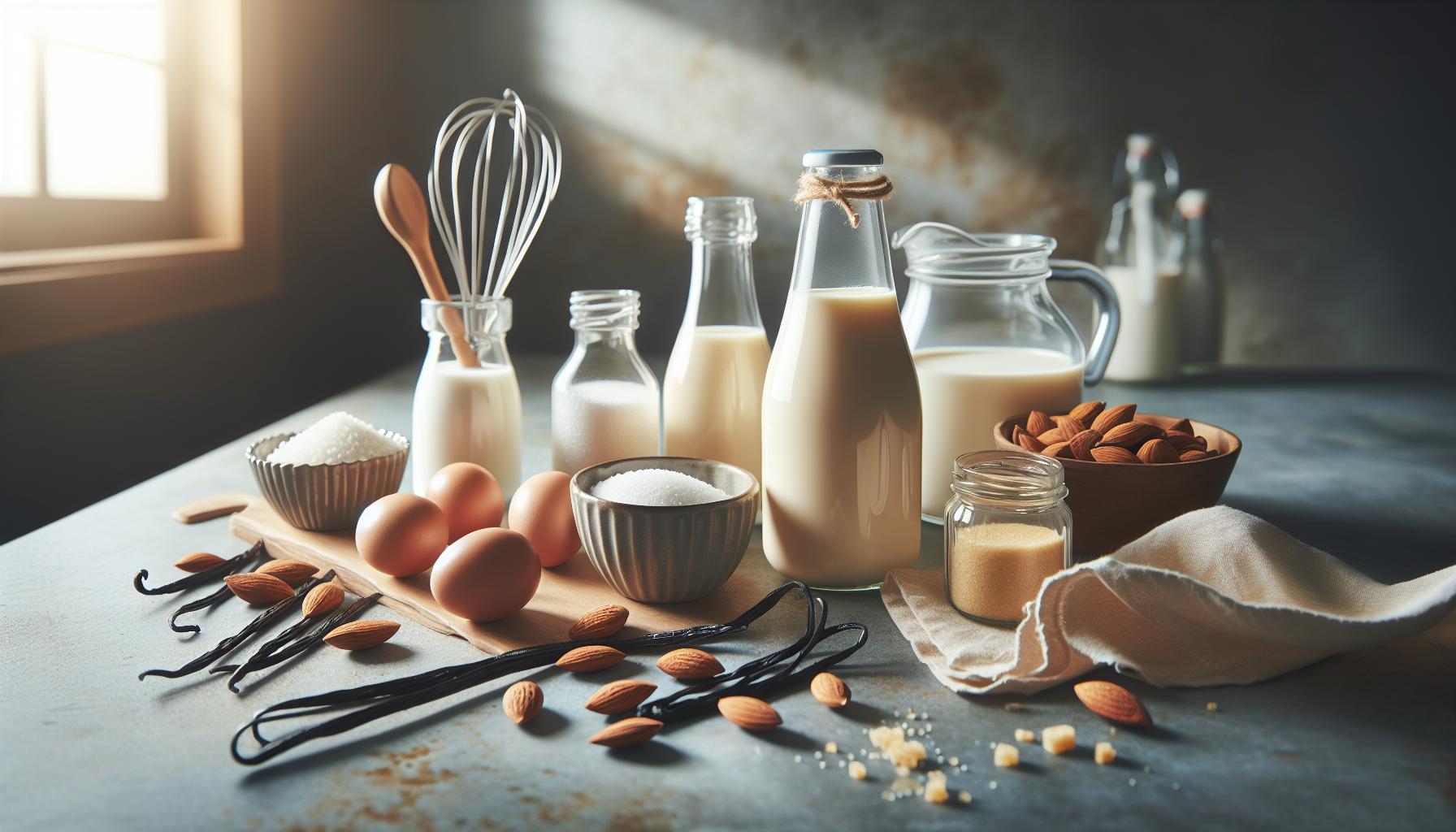 2. Ingredientes esenciales para preparar natillas sin lactosa