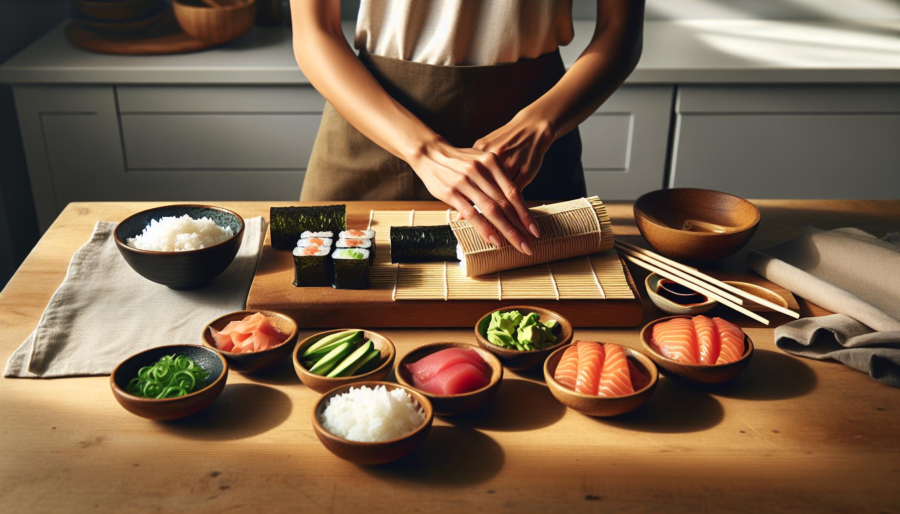 Ingredientes seguros para preparar sushi en casa