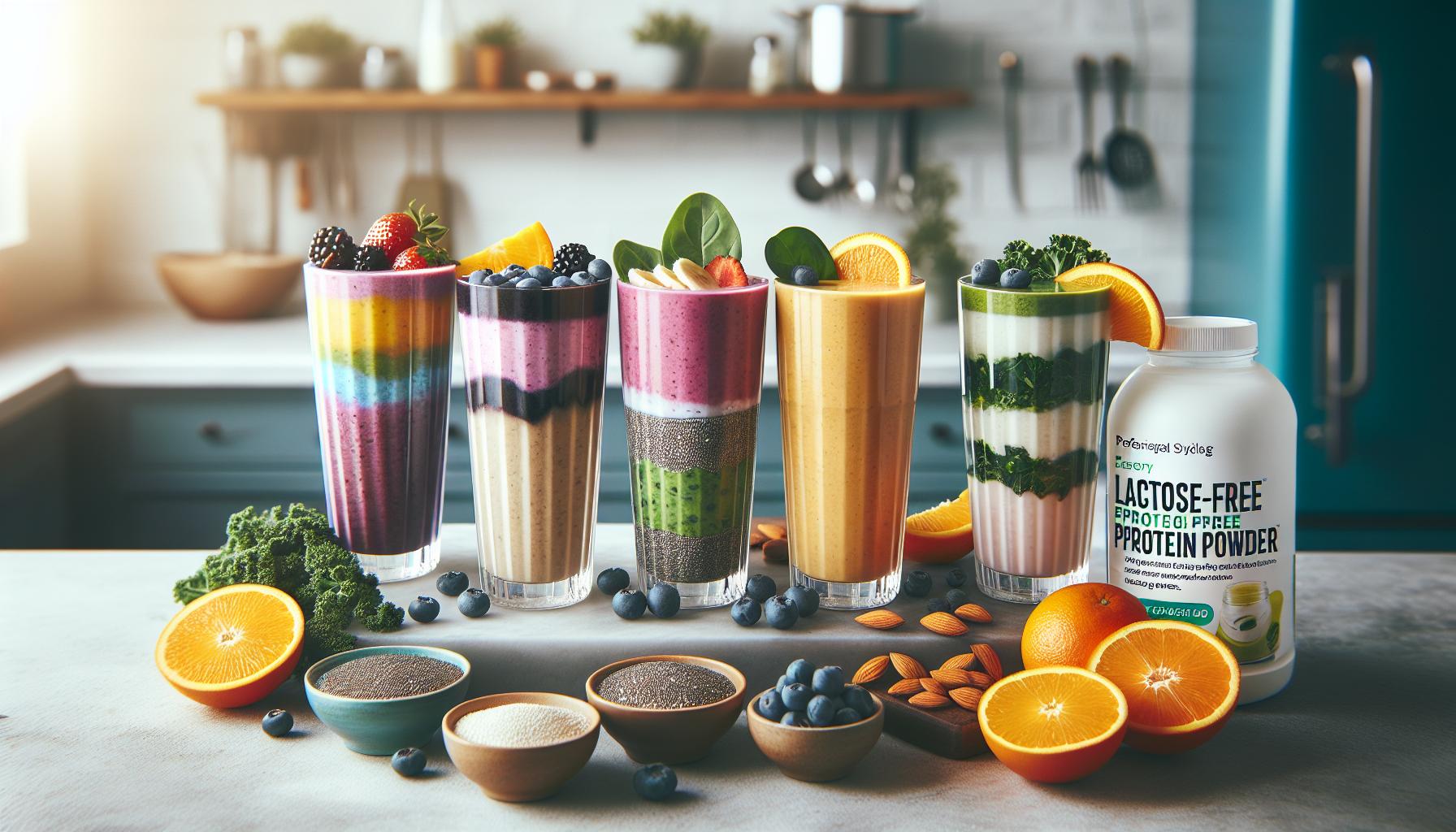 4. Recetas de batidos energéticos: combinando proteína en polvo sin lactosa con otros superalimentos