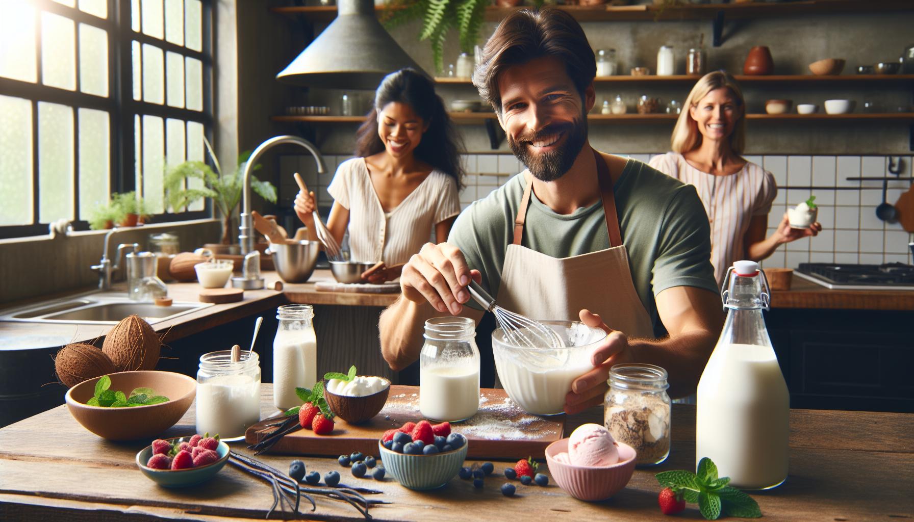 Helado Sin Gluten y Sin Lactosa: Verano Refrescante y Seguro 2 3. Recetas Caseras: Cómo Hacer tu Propio Helado Sin Gluten y Sin Lactosa