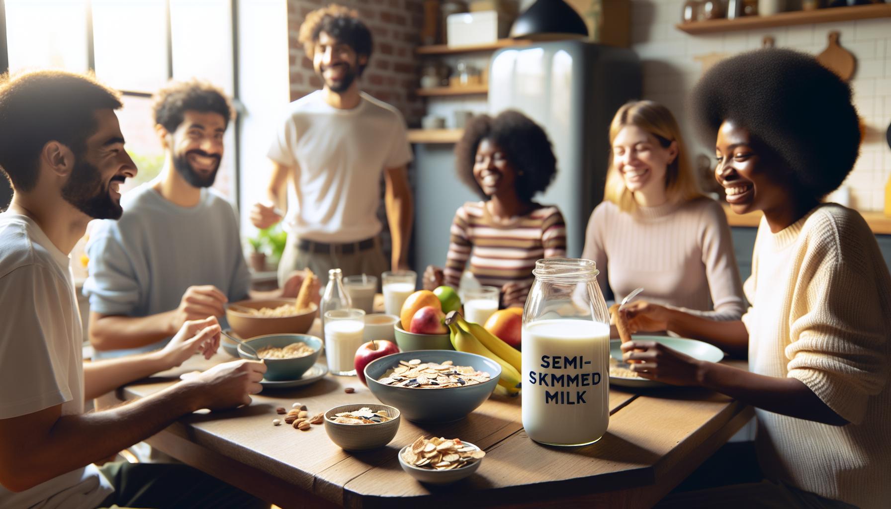 Beneficios potenciales de la leche semidesnatada en la dieta diaria