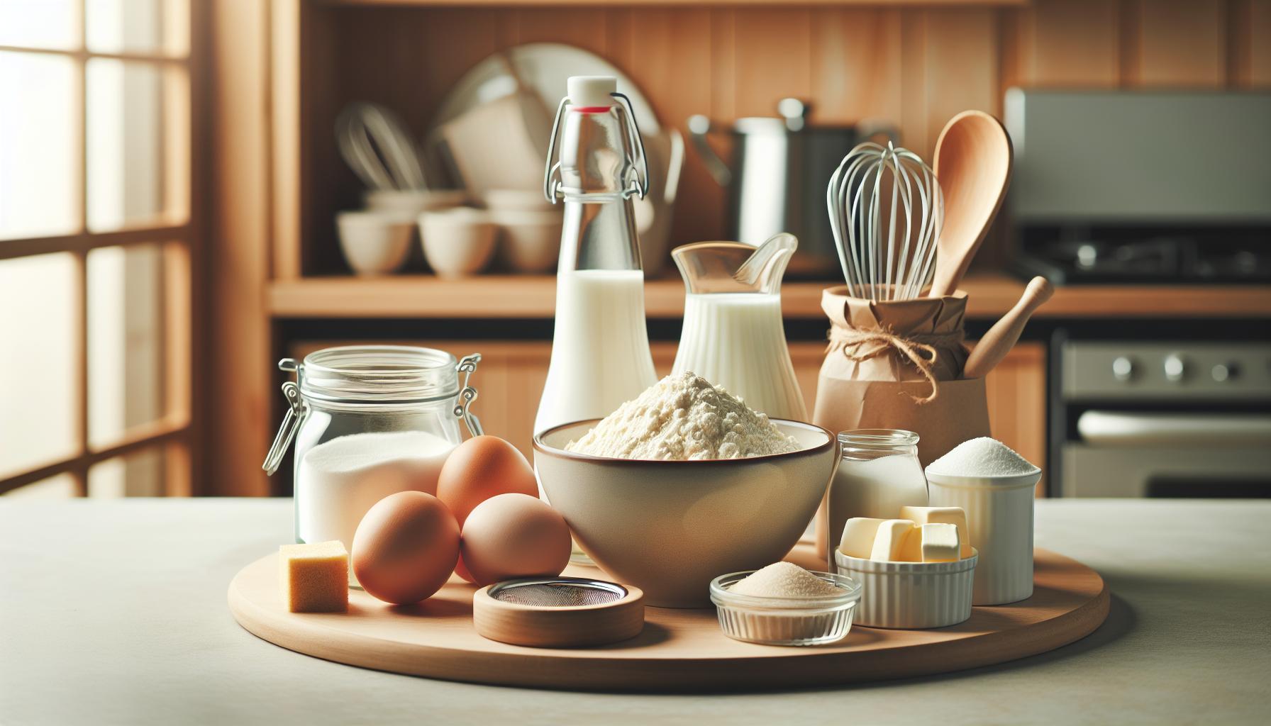 Ingredientes esenciales para un bizcocho ligero y delicioso