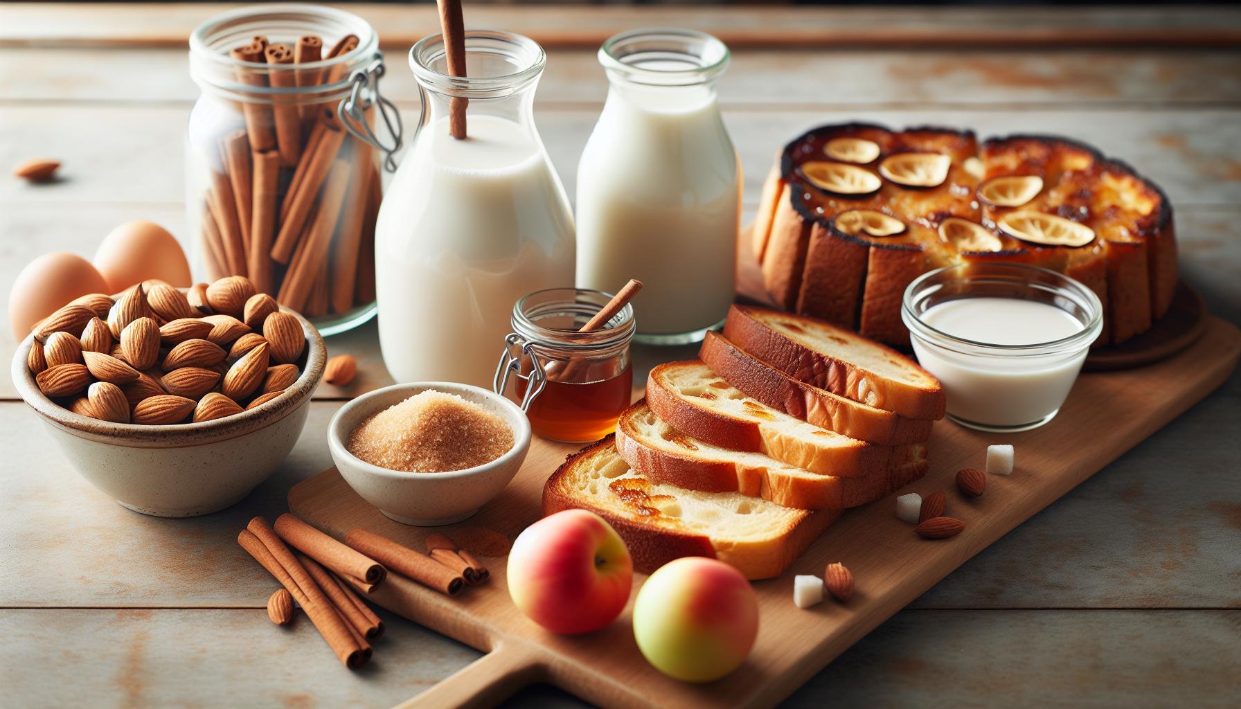 Ingredientes Clave para Torrijas Sin Leche: Opciones Deliciosas y Sustitutos