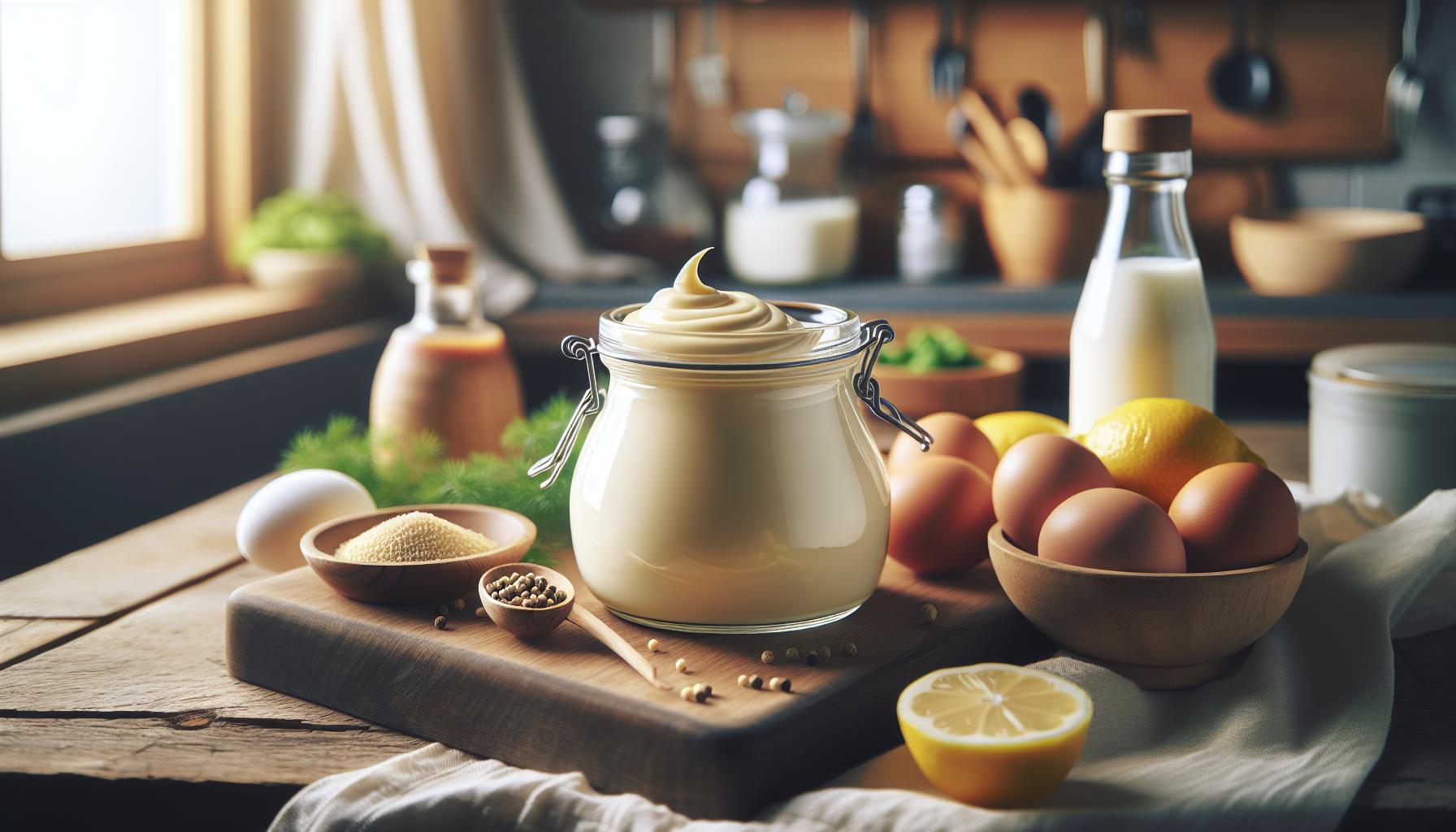 Mayonesa Sin Aceite con Leche: Ligera y Rápida de Hacer﻿