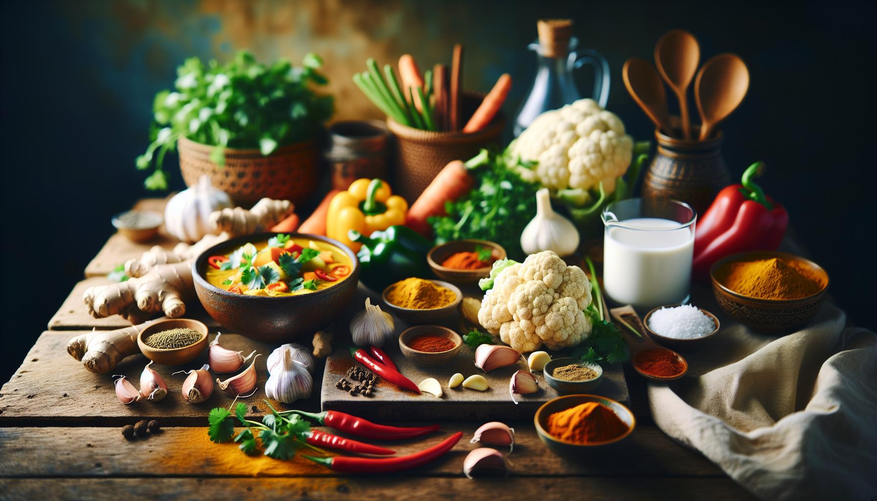 Ingredientes Clave para Crear un Curry Sabroso y Libre de Lácteos