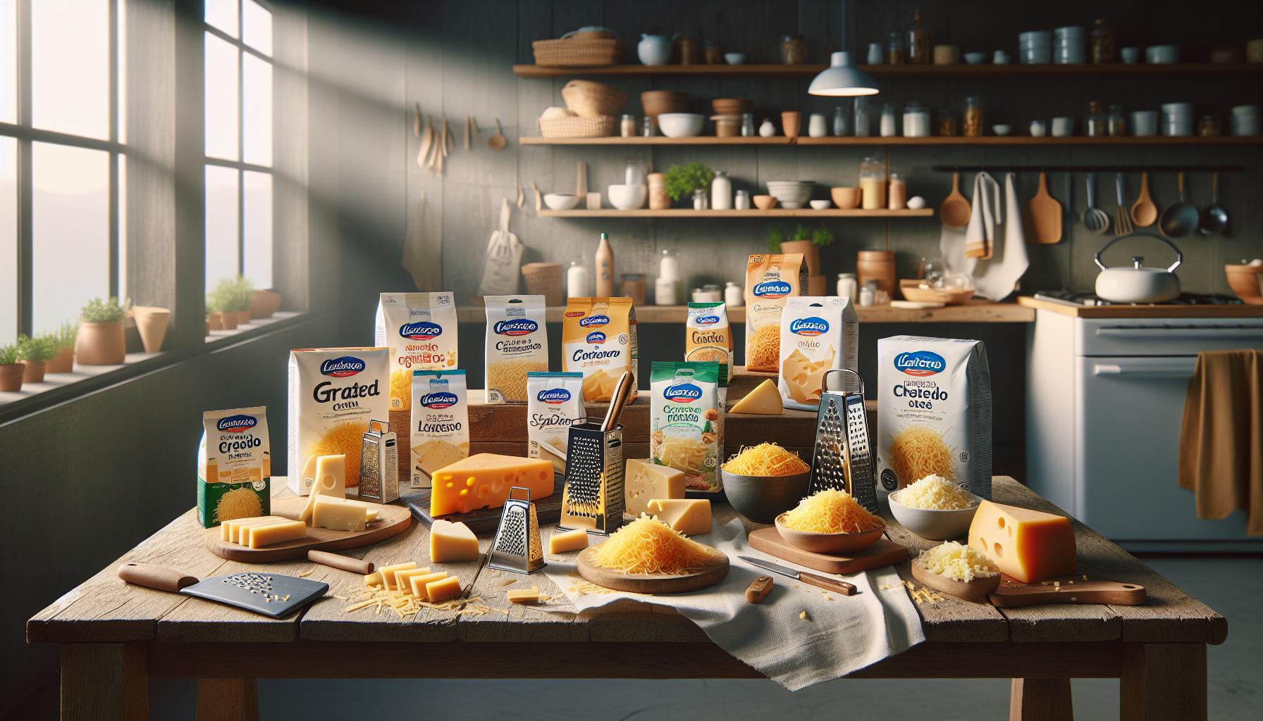 Queso rallado sin lactosa: Marcas disponibles en España